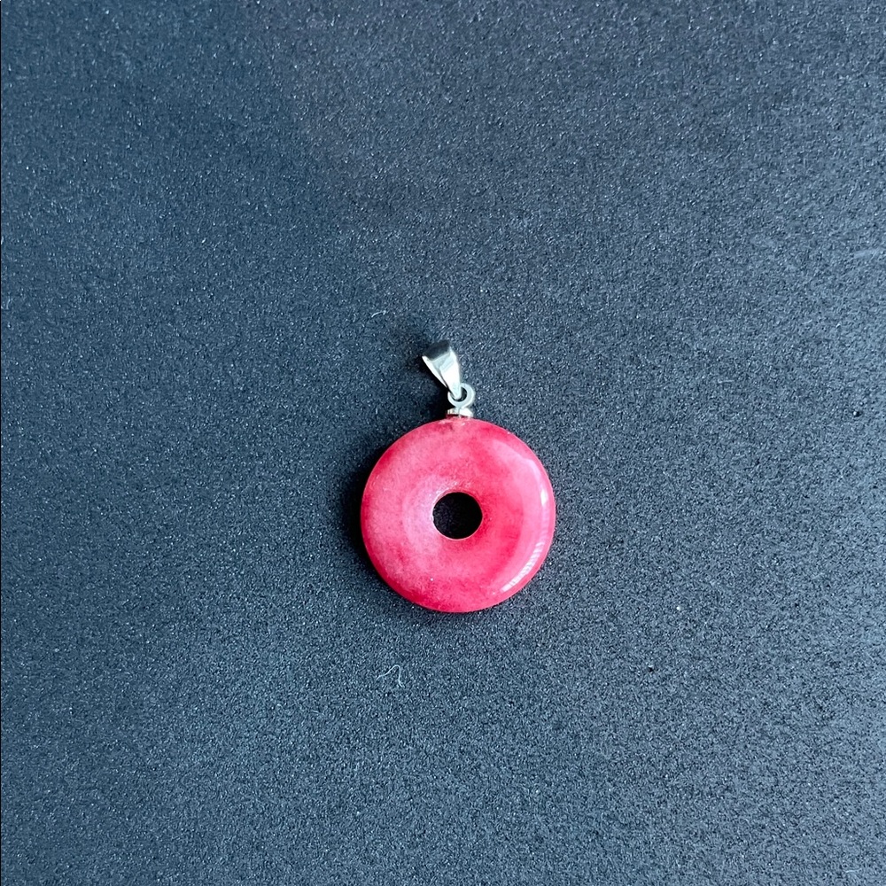 Coral Round Pendant